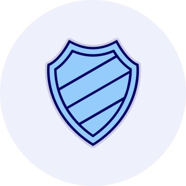 kalkan simgesi web basit illüstrasyon