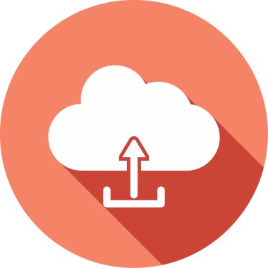 Bulut simge vektör çizim upload          