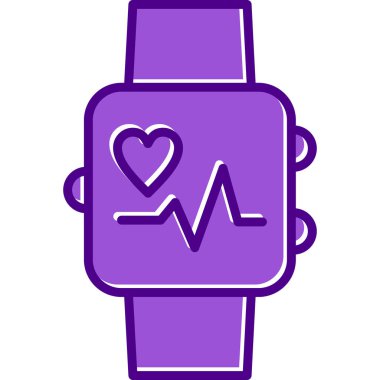 smartwatch simgesi, vektör illüstrasyonu 