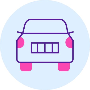 car web icon simple illustration 