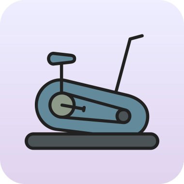 Sabit Bisiklet simge vektör çizim