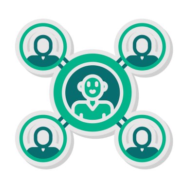 Şablonlar, web tasarımı ve bilgi grafikleri için bağlantı simgesi