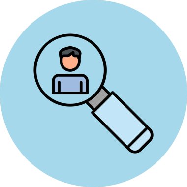 Asker Adayı Web simgesi vektör illüstrasyonu