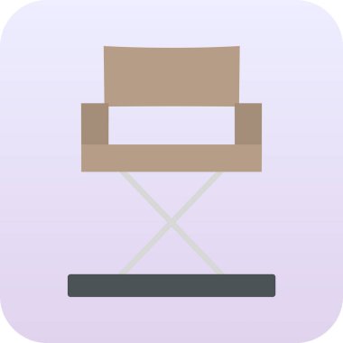 Yönetici Koltuğu simgesinin vektör illüstrasyonu           