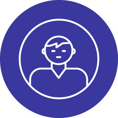 user icon, vector illustration simple design