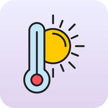  yüksek sıcaklık vektör simgesi