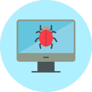 bilgisayar ekranı simgesi, vektör illüstrasyonu basit tasarım