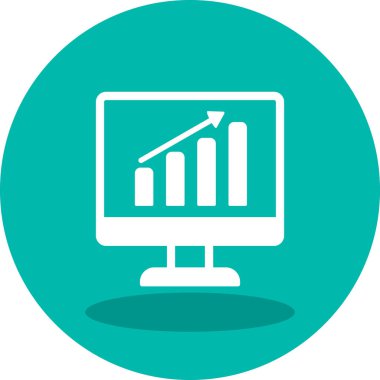 iş veri analiz simgesi vektör illüstrasyonu