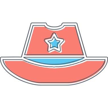 Şapka kutsal kişilerin resmi, basit vektör çizim 