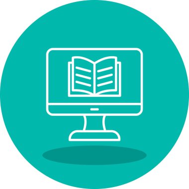 Özel ders. Web simgesi basit illüstrasyon