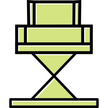 Yönetici Koltuğu simgesinin vektör illüstrasyonu           