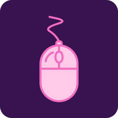 Fare tıklama simgesi. Basit resimleme