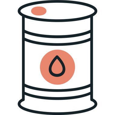 Petrol varil simge vektör çizim
