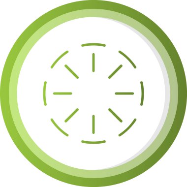 Çember simgesi, vektör illüstrasyonu basit tasarım