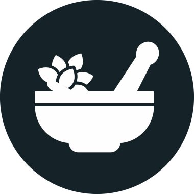 Havan ve tokmak simgeleri, web basit illüstrasyon