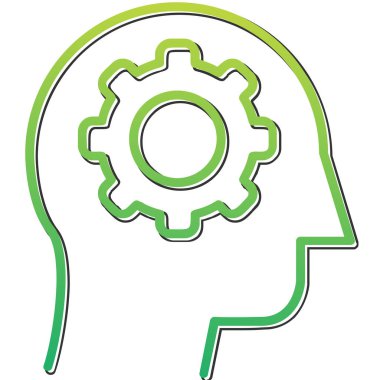 Eleştirel Düşünme Ağı simgesi, vektör illüstrasyonu