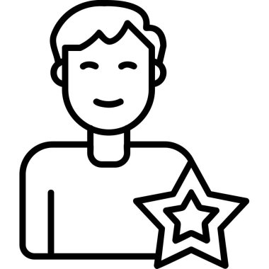 Deneyim Basit Simgesi, Vektör İllüstrasyonu