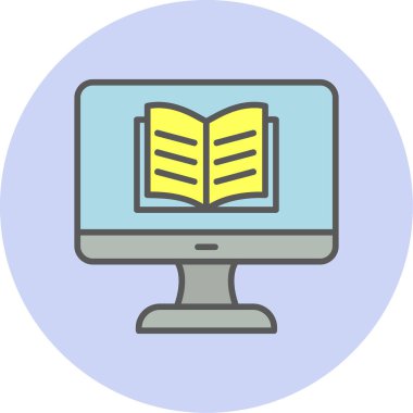 Özel ders. Web simgesi basit illüstrasyon