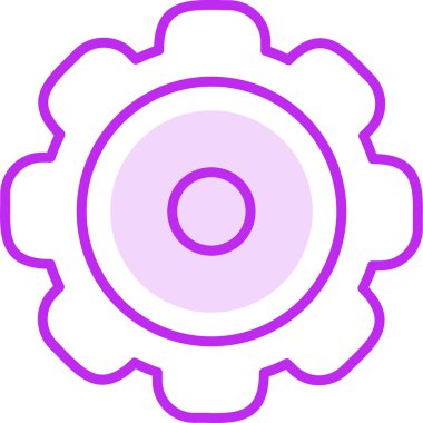 Dişliler. Web simgesi vektör illüstrasyonu