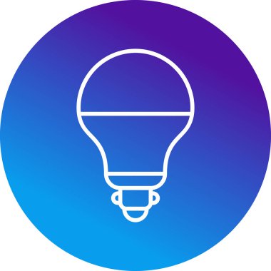 ampul simgesi, vektör illüstrasyonu