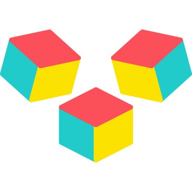 küp web simgesi basit tasarım 