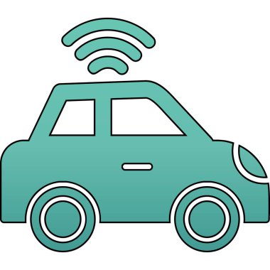 car web icon simple illustration 