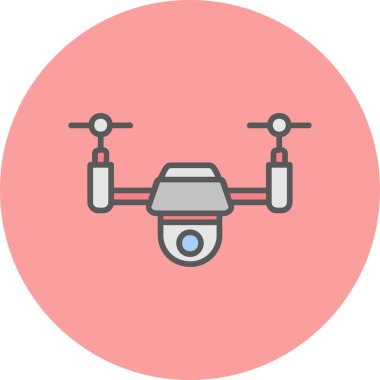 Drone simgesi vektör illüstrasyon tasarımı