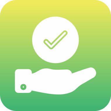 Yapılan İş simgesinin vektör illüstrasyonu