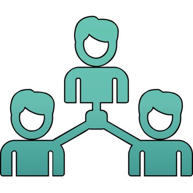 Sosyoloji simgesinin vektör illüstrasyonu 