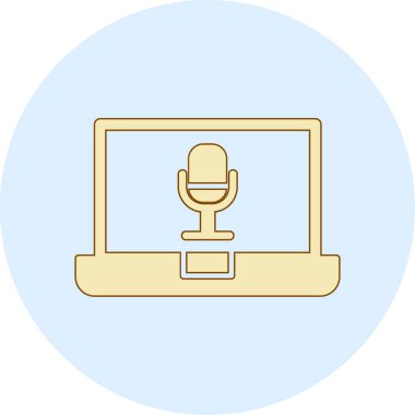 dizüstü bilgisayar simgesi, vektör illüstrasyonu basit tasarım