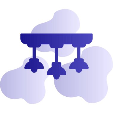 Asılı Lambalar simgesinin vektör illüstrasyonu           