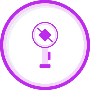 Öncelikli web simgesi vektör illüstrasyonunun sonu