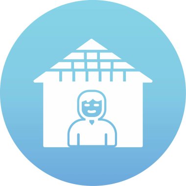 Karantina web simgesi vektör illüstrasyonu