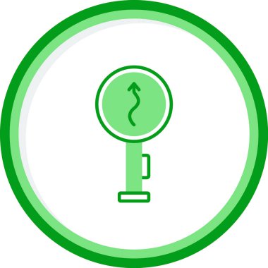 Yol tabelası. Web simgesi basit illüstrasyon