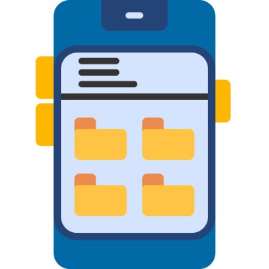 Dizin Yönetimi. Web simgesi basit illüstrasyon              
