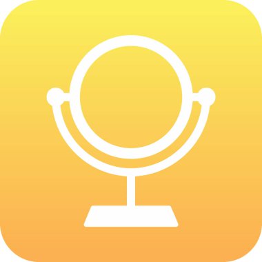 Ayna simgesinin vektör illüstrasyonu 