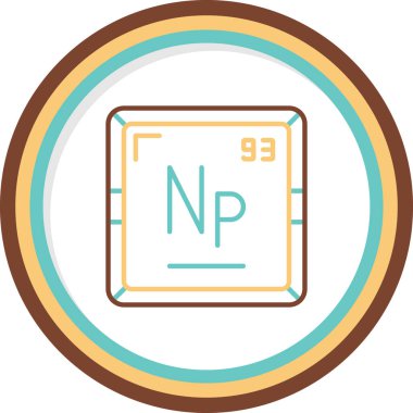 Periyodik tablo simgesinin Neptunyum kimyasal elementi