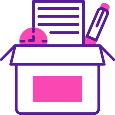 kutu web simgesi, vektör illüstrasyonu 