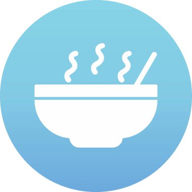 Kase çorba ağı basit illüstrasyon 