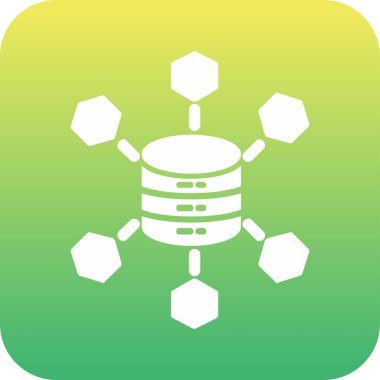 Büyük Veri vektör simgesi, basit illüstrasyon                  