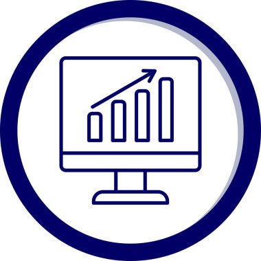 iş veri analiz simgesi vektör illüstrasyonu