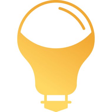 ampul simgesi, vektör illüstrasyonu 