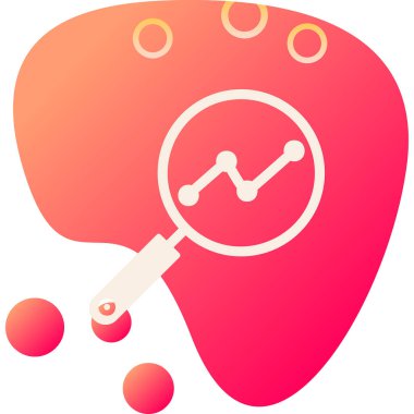 Analitik Araştırma. Web simgesi basit illüstrasyon             