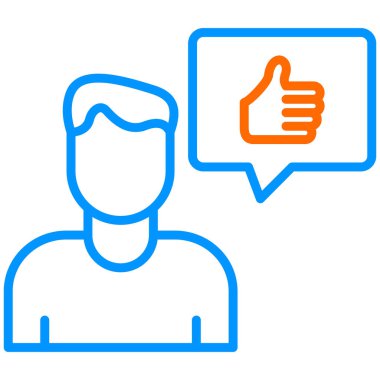 Memnuniyet web simgesi basit illüstrasyon 