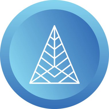 Piramit ağ simgesi vektör illüstrasyonu