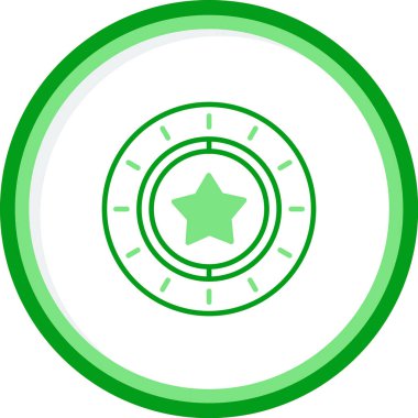 yıldız web simgesi basit illüstrasyon 