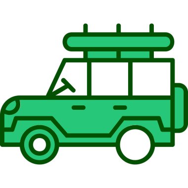 Safari cipi. Web simgesi basit illüstrasyon 