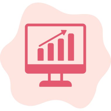 iş veri analiz simgesi vektör illüstrasyonu