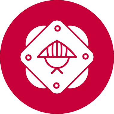 Asya konik şapka vektör illüstrasyonu