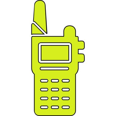 Walkie talkie simgesinin vektör çizimi